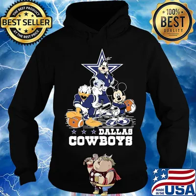 Goofy donald duck and mickey mouse dallas cowboys football s Hoodie