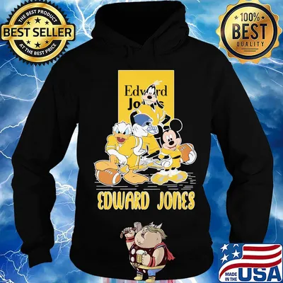 Goofy donald duck and mickey mouse football player edward jones s Hoodie