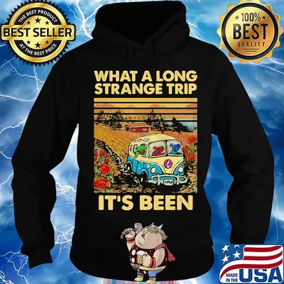 Grateful dead bear what a long strange trip it's been vintage retro s Hoodie