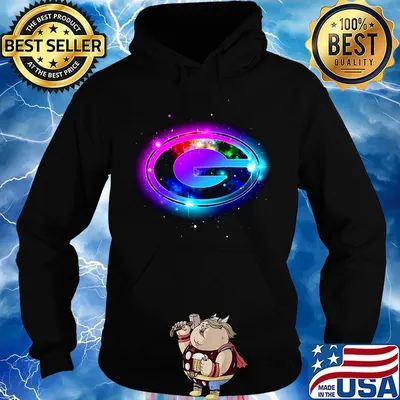 Green bay packers logo color diamond s Hoodie