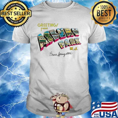 Greeting i from asbury park nj bruce spring steen shirt