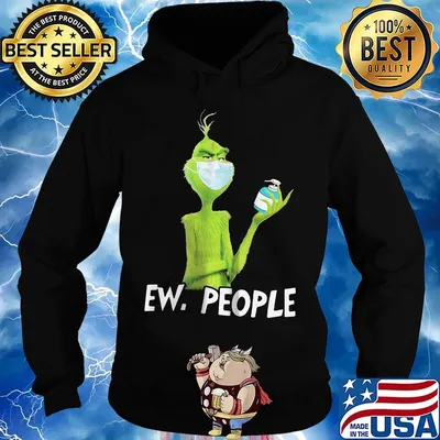 Grinch mask ew people s Hoodie