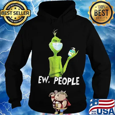 Grinch mask ew people s Hoodie