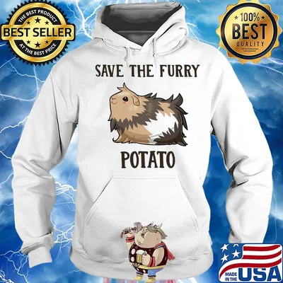 Guinea Pig Save the furry Potato s Hoodie