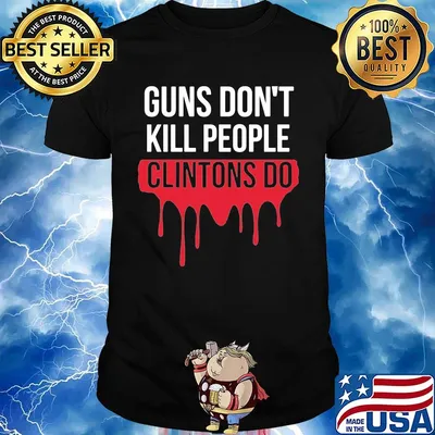 Guns don't kill people clintons do shirt
