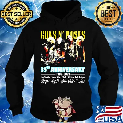 Guns n' roses 85th anniversary 1985 2020 signatures s Hoodie