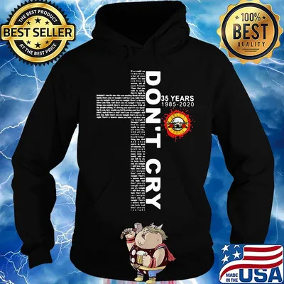 Guns n' roses don't cry 35 years 1985 2020 jesus s Hoodie