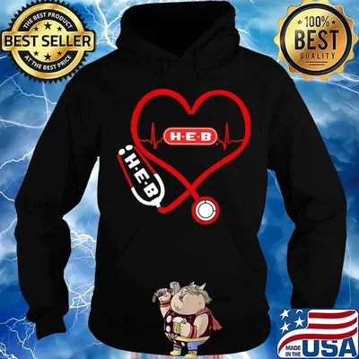 H.E.B nurse stethoscope love heartbeat s Hoodie