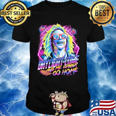 Halloween beetlejuice michael keaton daylight come and me wanna go home shirt