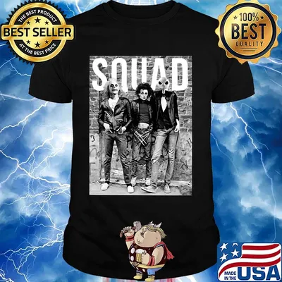 Halloween horror characters squad shirt