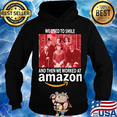 Halloween horror characters we used to smile and then we worked at amazon s Hoodie