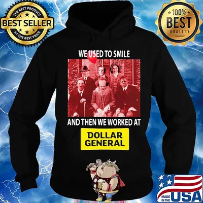 Halloween horror characters we used to smile and then we worked at dollar genral s Hoodie