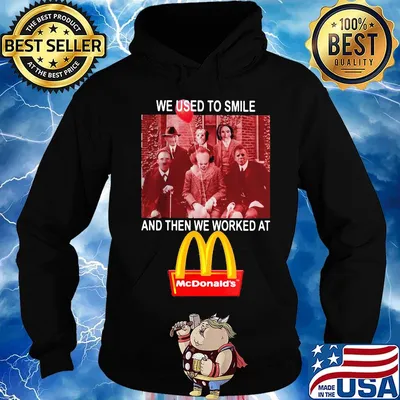 Halloween horror characters we used to smile and then we worked at mcdonald's s Hoodie