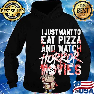 Halloween i just want to eat pizza and watch horror movies s Hoodie