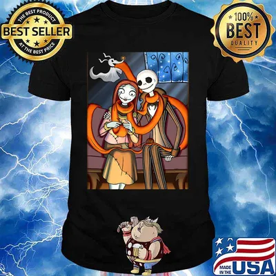 Halloween jack skellington and girlfriend shirt