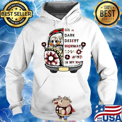 Halloween jason voorhees on a dark desert highway cool wind in my hair s Hoodie
