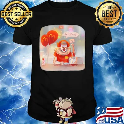 Halloween joker mcdonalds next please shirt