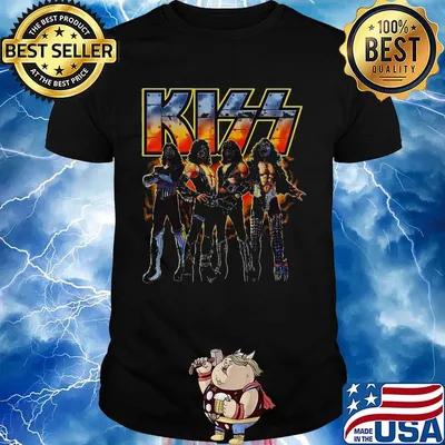Halloween kiss band fire shirt