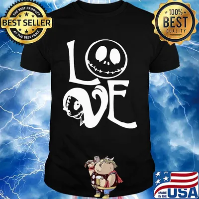 Halloween love jack skellington shirt