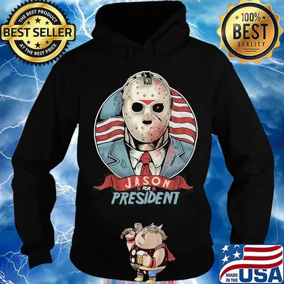 Halloween michael myers jason for president american flag independence day s Hoodie