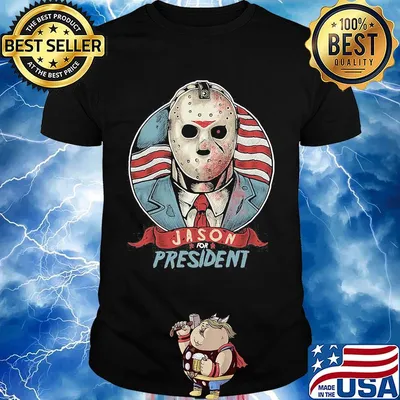 Halloween michael myers jason for president american flag independence day shirt