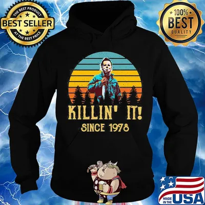 Halloween michael myers killin it since 1978 vintage retro s Hoodie