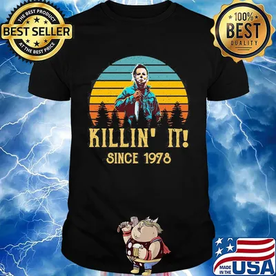 Halloween michael myers killin it since 1978 vintage retro shirt