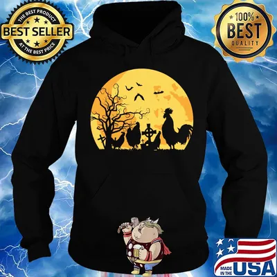 Halloween moon chicken classic s Hoodie