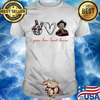 Halloween peace love sweet dreams shirt