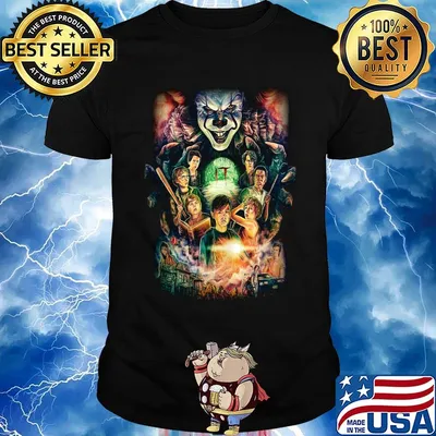 Halloween pennywise characters art shirt