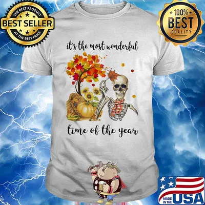 Halloween skeleton it's the most beautiful time of the year shirt