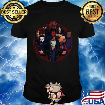 Halloween slipknot band horror characters shirt