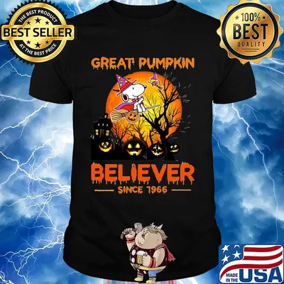 Halloween snoopy great pumpkin believer since 1966 shirt
