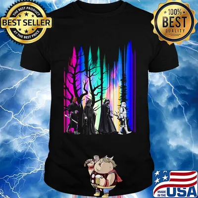 Halloween star wars characters abbey road shirt