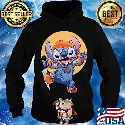 Halloween stitch good guys chucky doll moon s Hoodie