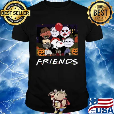 Halloween the peanuts horror characters friends shirt