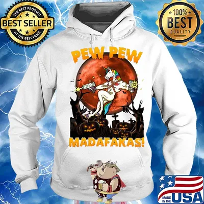 Halloween unicorn pew pew madafakas moonblood s Hoodie