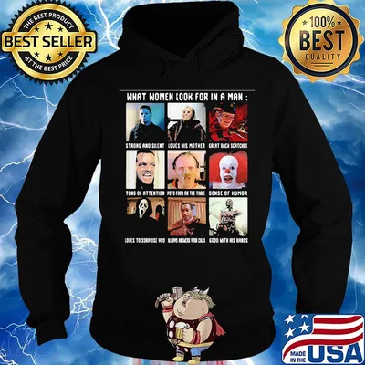 Halloween what women look for in a man strong and silent love his mother great black fathers s Hoodie