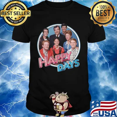 Happy days characters retro shirt