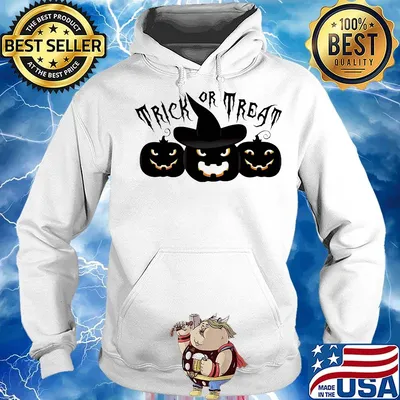 Happy halloween trick or treat witches pumpkin s Hoodie