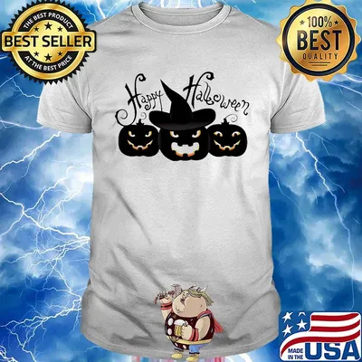 Happy halloween witches pumpkin shirt