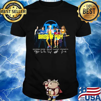 Harley quinn birds of prey signatures shirt