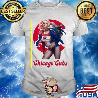 Harley quinn chicago cubs baseball shirt