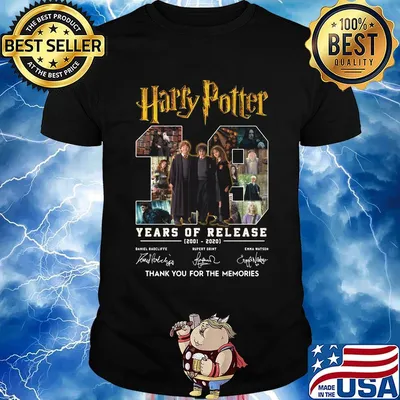 Hatty potter 19 years of release 2001 2020 thank you for the memories signatures shirt