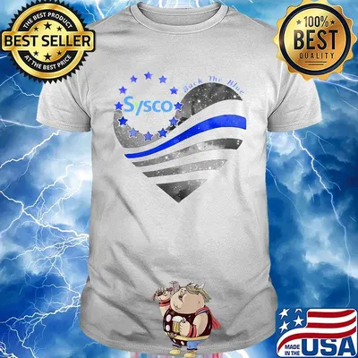 Heart sysco logo american flag happy independence day shirt