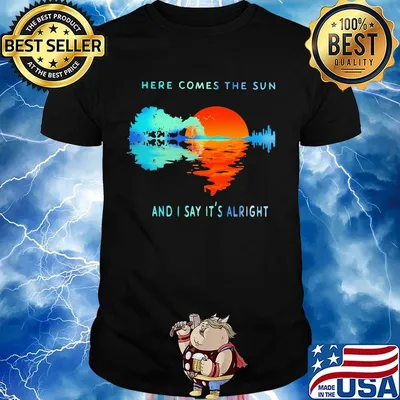 Here comes the sun and I say it's alright moon blood shirt