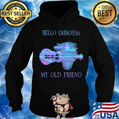 Hippie hello darkness my old friend s Hoodie