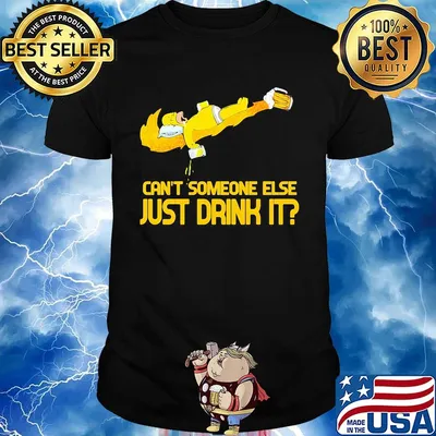 Homer simpson nike can't someone else just drink it shirt