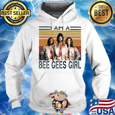 I am a bee gees girl vintage retro s Hoodie