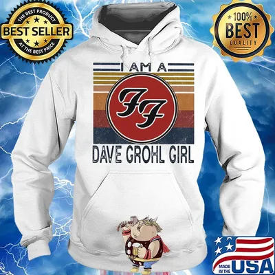 I am a dave grohl girl vintage retro s Hoodie
